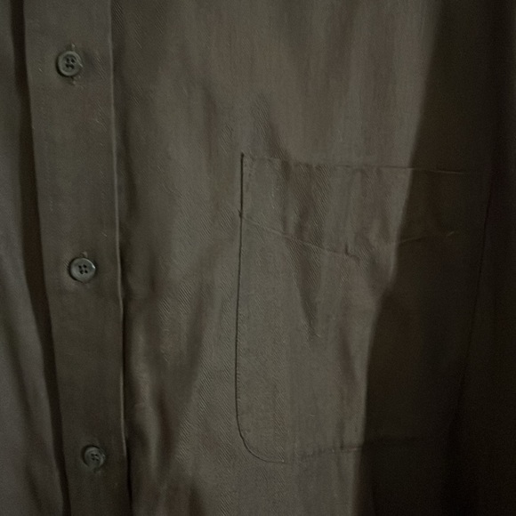 Brown Dress Shirt Easy Care Big and Tall l2 - Picture 3 of 4